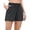 Grey, variant on Charmo Women Swim Shorts Elastic Waistband Boardshorts Boyleg Built-in Brief Swimsuit Bottoms