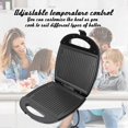 thumbnail image 2 of 1000W Sandwich Maker Non Stick Plate Double Sided Flip Electric Panini Press Grill for Breakfast Picnic, 2 of 5