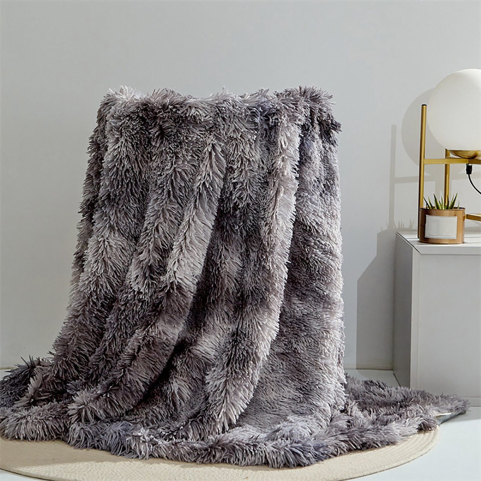 Dvkptbk Blanket Solid Color Plush Blanket Blanket Sofa Blanket