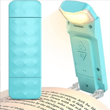 TopLLC Book Reading Light, USB Rechargeable Book Light For Reading In Bed 3 Colors & 5 Brightness For Eye Caring LED Clip-on Book Light For Book Lovers Kids