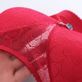 thumbnail image 2 of Womans Fashion Bowknot Printing Comfortable Hollow Out Bra Underwear No Rims, 2 of 8