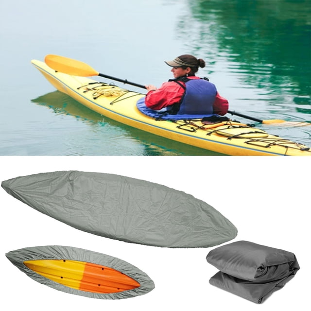 Waterproof Kayak Cover,All-Weather Canopy for Indoor & Outdoor Storage,Universal Fit Boat Protection,Durable Polyester Material,SouMaox