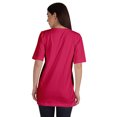 thumbnail image 3 of Inkmeso T-Shirt Basique en Coton à Col Rond pour Femmes Coupe Ample Décontracté Long Haut d'Entraînement, 3 of 8