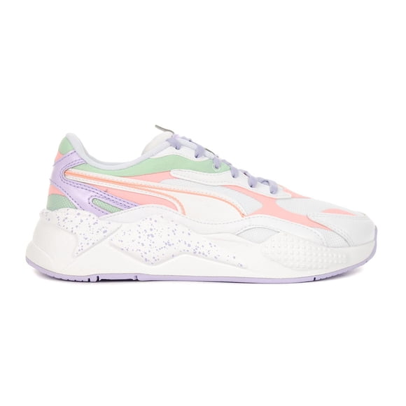 PUMA Women's RS-X3 Pastel Mix White/Elektro Peach Sneakers 37513701<span> - </span>6.5