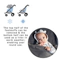 thumbnail image 3 of Buggysnuggle Newborn Stroller Footmuff Bunting Snuggle Fleece, 3 of 4