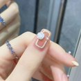 thumbnail image 3 of HLONK 24Pcs Gel Press on Nails  Gel French Long Fake Nails  Press on Tips With Glue  Rhinstone with Butterfly  NO.13, 3 of 7