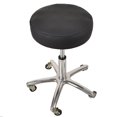 thumbnail image 2 of Housses de Siège de Tabouret de Bar Rondes en Cuir Artificiel Imperméable Coussin Tabouret de Bar Noir, 2 of 7