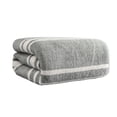 thumbnail image 2 of Bath Towel Large 13.3x30 Inch | Soft Thick Absorbent Fleece | Quick Drying Hotel Spa Gym Pool Shower Home Use | Striped Pattern | Durable Double Stitched Hem | Gray Blue Pink | Single Pack, 2 of 7