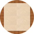 thumbnail image 1 of Ahgly Company Tapis d'Intérieur Ronds Transitionnels Orange Lavables à la Machine, 4 Pieds Rond, 1 of 7