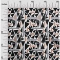 thumbnail image 1 of oneOone Polyester Lycra Fabric Leaves & Geometric Printed Fabric 1 Yard 56 Inch Wide, 1 of 4