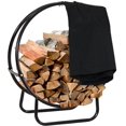 thumbnail image 1 of Anneau de Support pour Bois de Chauffage Extérieur - Support en Acier Tubulaire Rond pour Foyer Intérieur - Capacité, 1 of 3