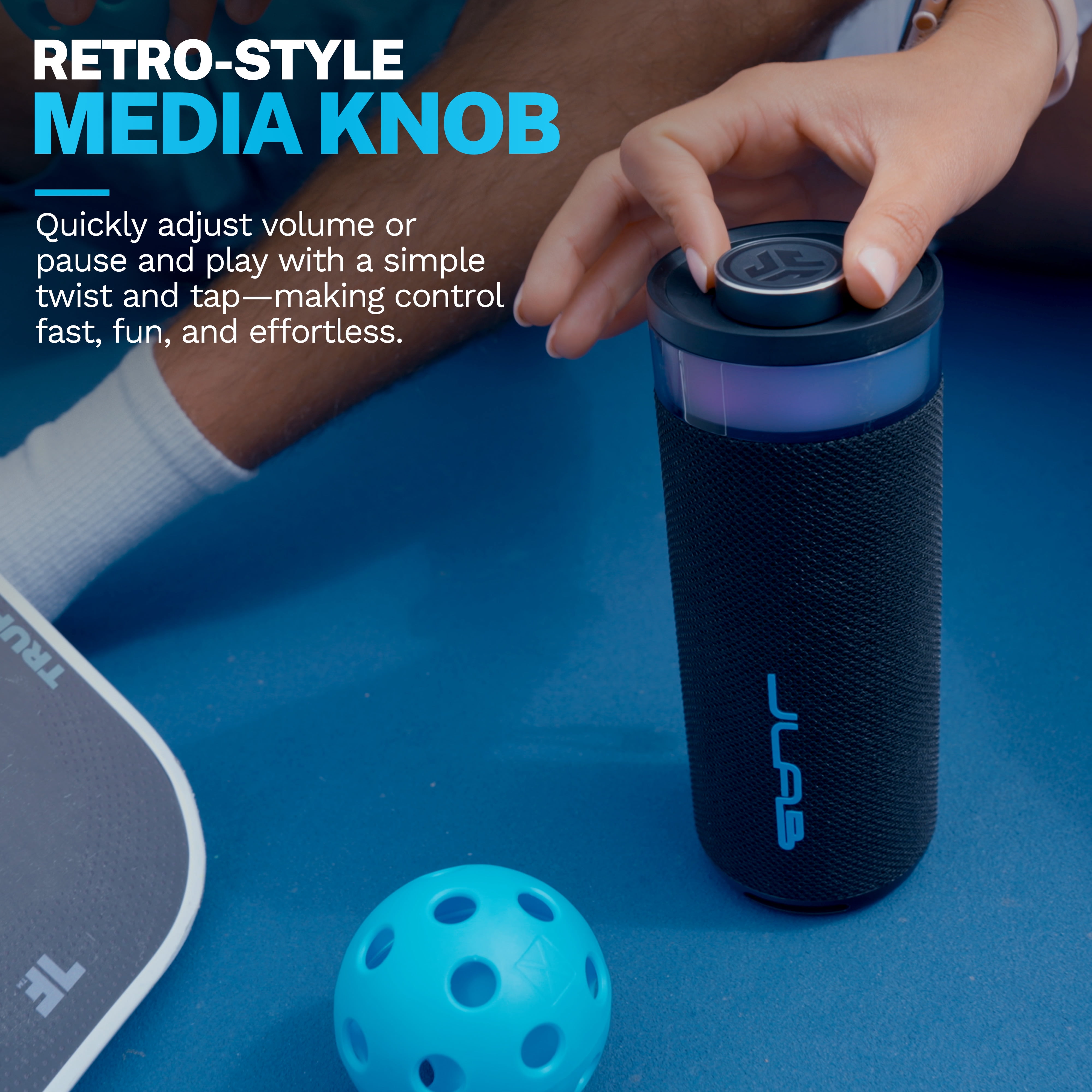 JLab GO Party Speaker - Black Splashproof Bluetooth Portable Speaker