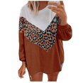 thumbnail image 2 of RKSTN Sweaters for Women Fashion Leopard Print Comfortable Long Sleeves Sweater Tops Fall Sweaters, 2 of 8
