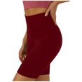 thumbnail image 1 of Women High Waist Yoga Shorts Polyester Stretchy for Workout and Running, 1 of 5