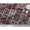 thumbnail image 3 of Soimoi Poly Georgette Fabric Paisley,Mandala & Quatrefoil Patchwork Print Sewing Fabric Yard 42 Inch Wide, 3 of 3