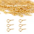 thumbnail image 1 of Eyepins,200Pcs / Bag Eye Screw Eye Hooks Eye Pins Unrivaled Performance, 1 of 8