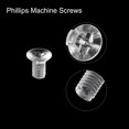 thumbnail image 4 of Unique Bargains M3x5mm Plastic Phillips Machine Screws, PC Flat Head Machine Bolts 25 Pack, 4 of 4