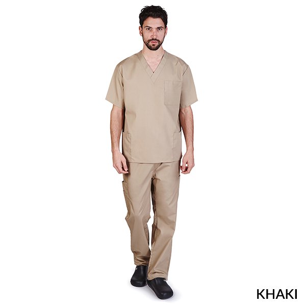 M&M SCRUBS Men's Scrub Set Medical Scrub Top and Pants