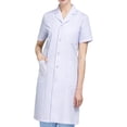 thumbnail image 2 of Lab Coat Female Costume Professional White Soft Comfortable Laboratory Coat for Short Sleeved L, 2 of 9