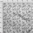 thumbnail image 3 of oneOone Viscose Chiffon Gray Fabric Floral Sewing Craft Projects Fabric Prints By Yard 42 Inch Wide, 3 of 4