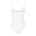 thumbnail image 4 of Penkiiy Women's Rompers Women's Threaded Low Neck Sleeveless Tank Top Skinny Bodysuit White S Rompers, 4 of 5
