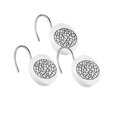 thumbnail image 2 of Popular Bath Sinatra Circular Resin Shower Hooks, 12-Pack, White, 2 of 2
