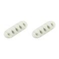 thumbnail image 1 of braveheart Silicone Cable Winder Desktop Management Clip Cable Holders Cable Organizer Good white 2Set, 1 of 6