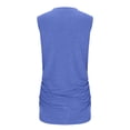 thumbnail image 4 of JDQJBZ Camisoles pour Femmes Couleur Unie Col Rond Sans Manches Coupe Ample Grande Taille Haut Décontracté, 4 of 5