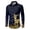 P-Blue, variant on 2025 Men Shirts Men's Regular Business Cardigan Mens Shirts Summer Slim Fit Cotton Long Rompers Men