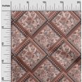 thumbnail image 2 of oneOone Georgette Viscose Brun Tissu Floral Matière de Robe Tissu Imprimé Tissu au Yard 42 Pouces de Large, 2 of 4