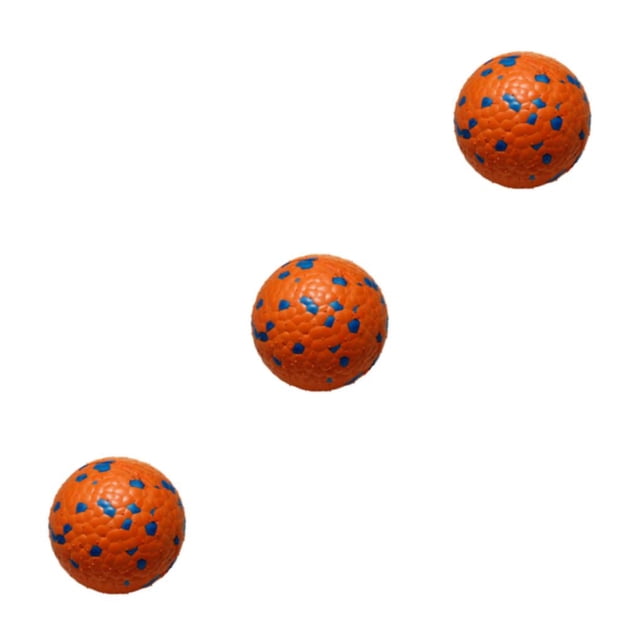 Langgg PC Durable Bite Resistant Toy Balls For Dogs ETPU For Long-Lasting Fun With Good Wear Resistance Orange Blue 7cm 3Set