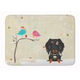 thumbnail image 1 of Christmas Wire Haired Dachshund Dapple Machine Washable Memory Foam Mat, 1 of 1