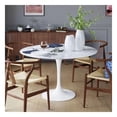 thumbnail image 1 of Table à manger Tulipe avec plateau en marbre blanc 31", 1 of 3