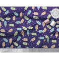 thumbnail image 3 of Soimoi Poly Georgette Fabric Text & Peanut Butter Food Decor Fabric Printed Yard 52 Inch Wide, 3 of 6