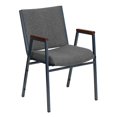 thumbnail image 1 of Bowery Hill Fabric/Steel Multipurpose Stacking Arm Guest Chair in Gray, 1 of 9