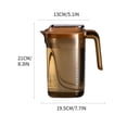 thumbnail image 3 of Birdeem 2.2L Large Capacity Cold Water Pot Household Refrigerator Tea Making Pot Beverage Fruit Tea Pot Portable Water Cup, 3 of 12