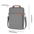thumbnail image 3 of RRJ Laptop Bag, Lightweight Waterproof Polyester Shoulder Messenger Bag, 9.7-11 Inch Tablet Sleeve Case for Notebook Computer, Travel Office Work Commute, 3 of 6