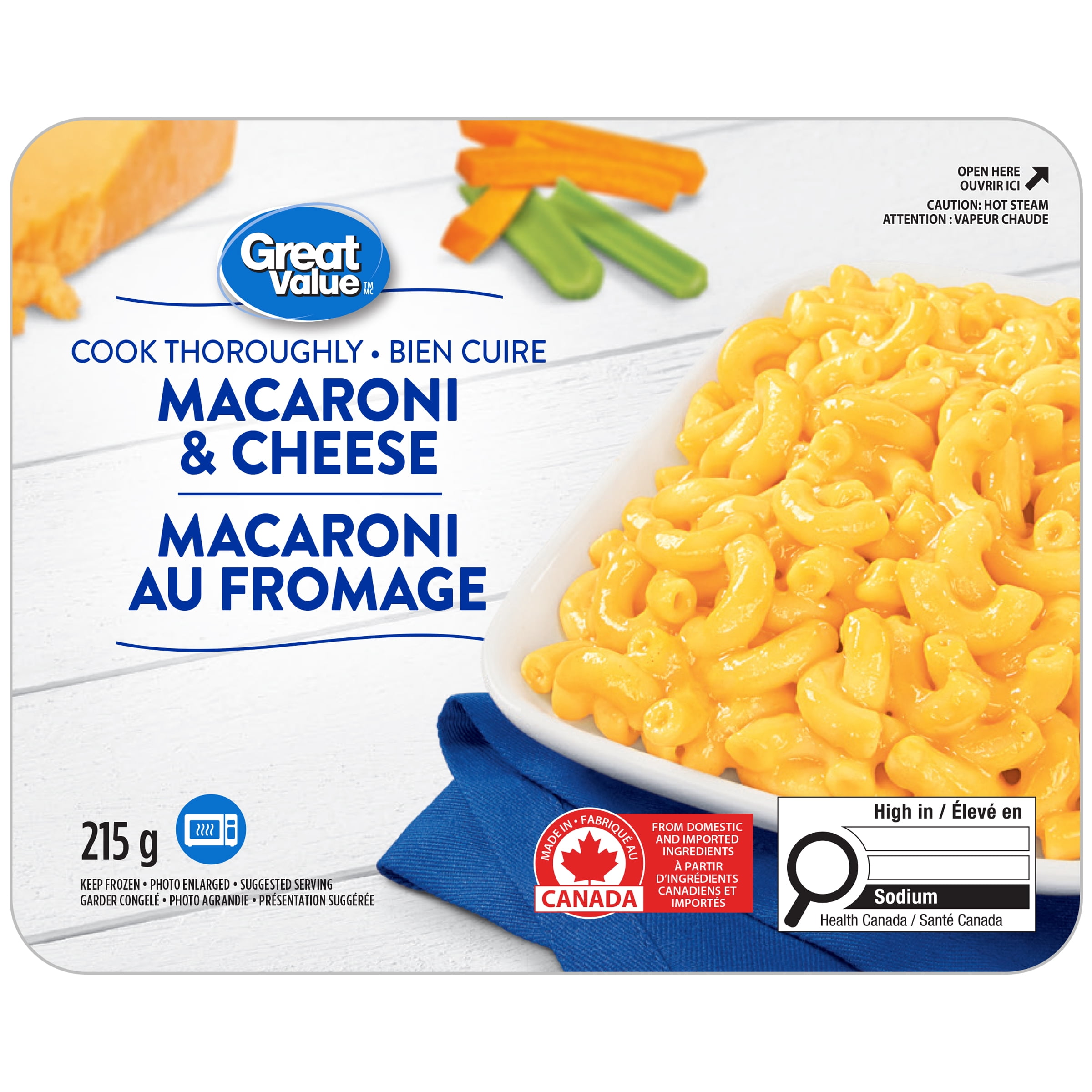 Great Value Macaroni & Cheese, 215 g