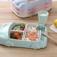 thumbnail image 4 of Fiber Car Food Tray Division Cute Split Design Set Bowl Tableware, 4 of 9