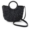 thumbnail image 1 of CHUANK Straw Crossbody Bag with Handle - Straw Purse (Natural), 1 of 4