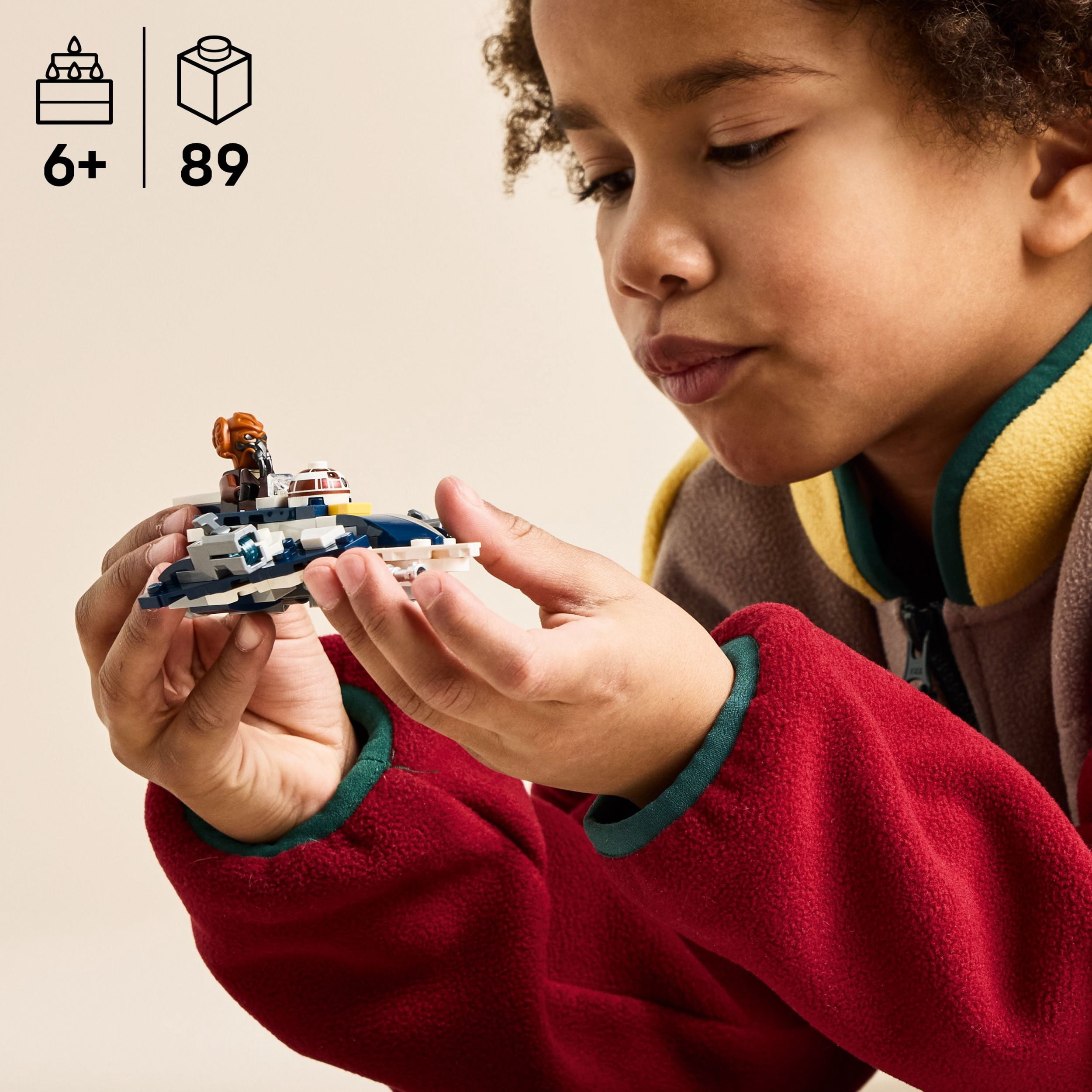 LEGO Star Wars Microvaisseau Jedi Starfighter de Plo Koon, Jouet de Construction 75400