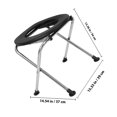 thumbnail image 2 of AURARMLET Foldable Portable Toilet Chair with Stable Frame and Nonslip Feet for Easy Storage, 2 of 8