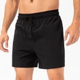 thumbnail image 1 of asjyhkr Mens Quick Drying Shorts Drawstring Elastic Waist Gym Shorts with Pockets Workout Basketball Shorts, 1 of 6