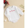 thumbnail image 3 of Faithtur Baby Christmas Rompers Newborn Winter Tree Embroidery Round Neck Bodysuit Infant Long Sleeve Jumpsuits for Winter, 3 of 8