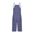 thumbnail image 5 of FAIWAD Rompers for Women Summer Casual Short Jumpsuits Overalls with Pockets 2024 Striped Jumpers, 5 of 5