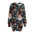 thumbnail image 5 of Jsaierl Robe Chandail à Capuchon de Noël, Robes Chandail en Molleton, Imprimé Arbre de Noël, Carreaux, Flocon de Neige, Manches Longues, Robe de Fête, Mode Automne pour Femmes, 5 of 5
