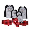 thumbnail image 1 of DPTALR Christmas Child Printed Blouse Tops+Pants Xmas Family Matching Pajamas Set, 1 of 9