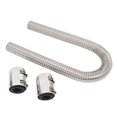 thumbnail image 1 of Stainless Steel, 36 Inch Flexible Radiator Hose Kit With Billet Clamps, Easy Installation, Suitable for Cars, Trucks, and SUVs, Adjustable Hose With 36in Length, 15/8in Diameter,, 1 of 7