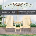 thumbnail image 4 of Outsunny Double Wooden Adirondack Chair Muskoka Chair, Natural, 4 of 10