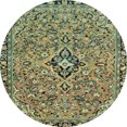 thumbnail image 1 of Ahgly Company Tapis d'Intérieur Ronds Abstraits Vert Avocat, Tapis de Zone Abstraits, 4 Pieds Rond, 1 of 6